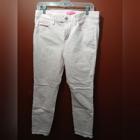 Lilly Pulitzer Denim - Lilly Pulitzer 29" South Ocean High Rise Calla Light Pink Jean Size 14